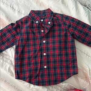 Janie and jack Plaid Kids Shirt - Red and Blue